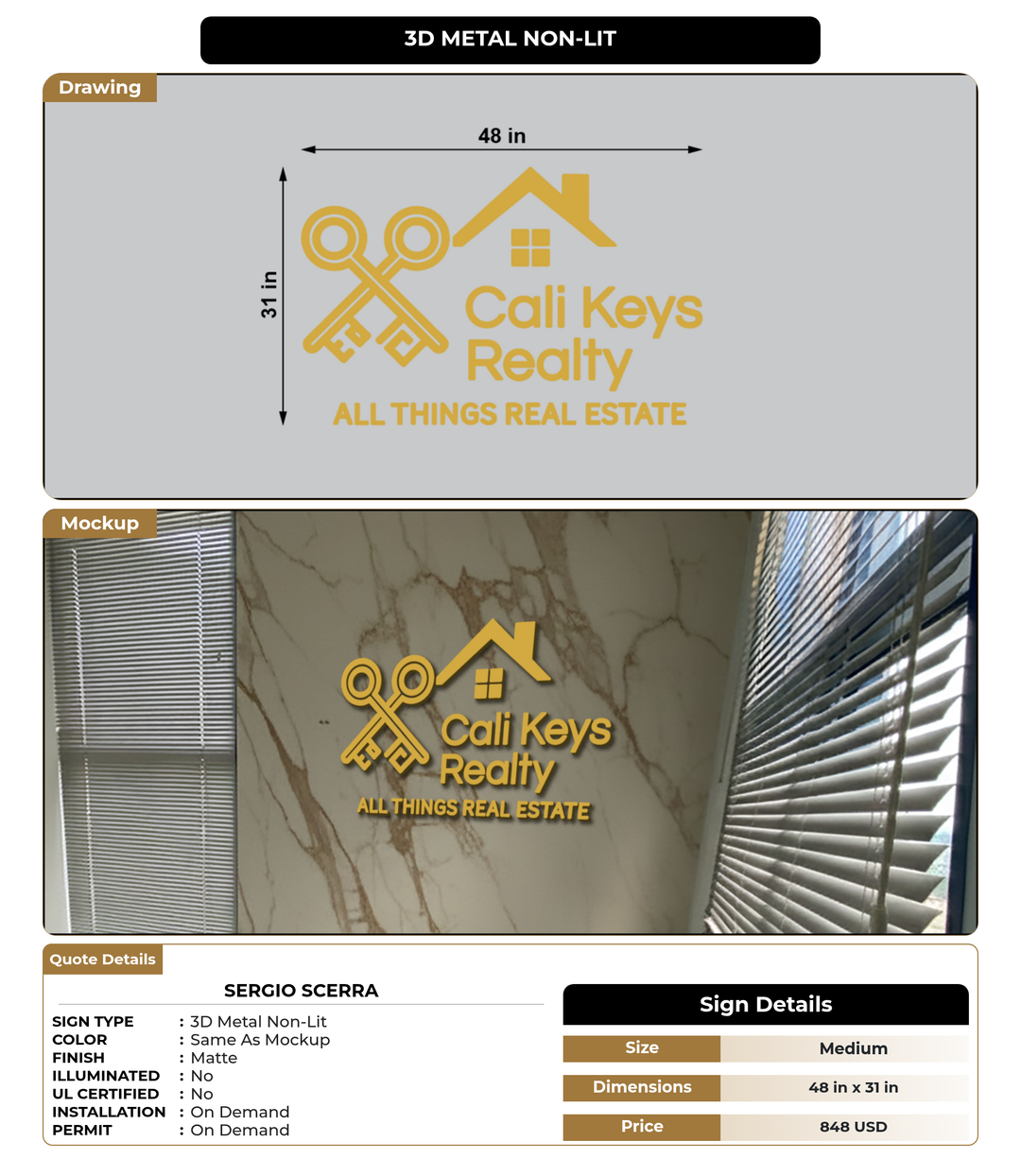 CUSTOM MOCKUP SIGN FOR Sergio Scerra