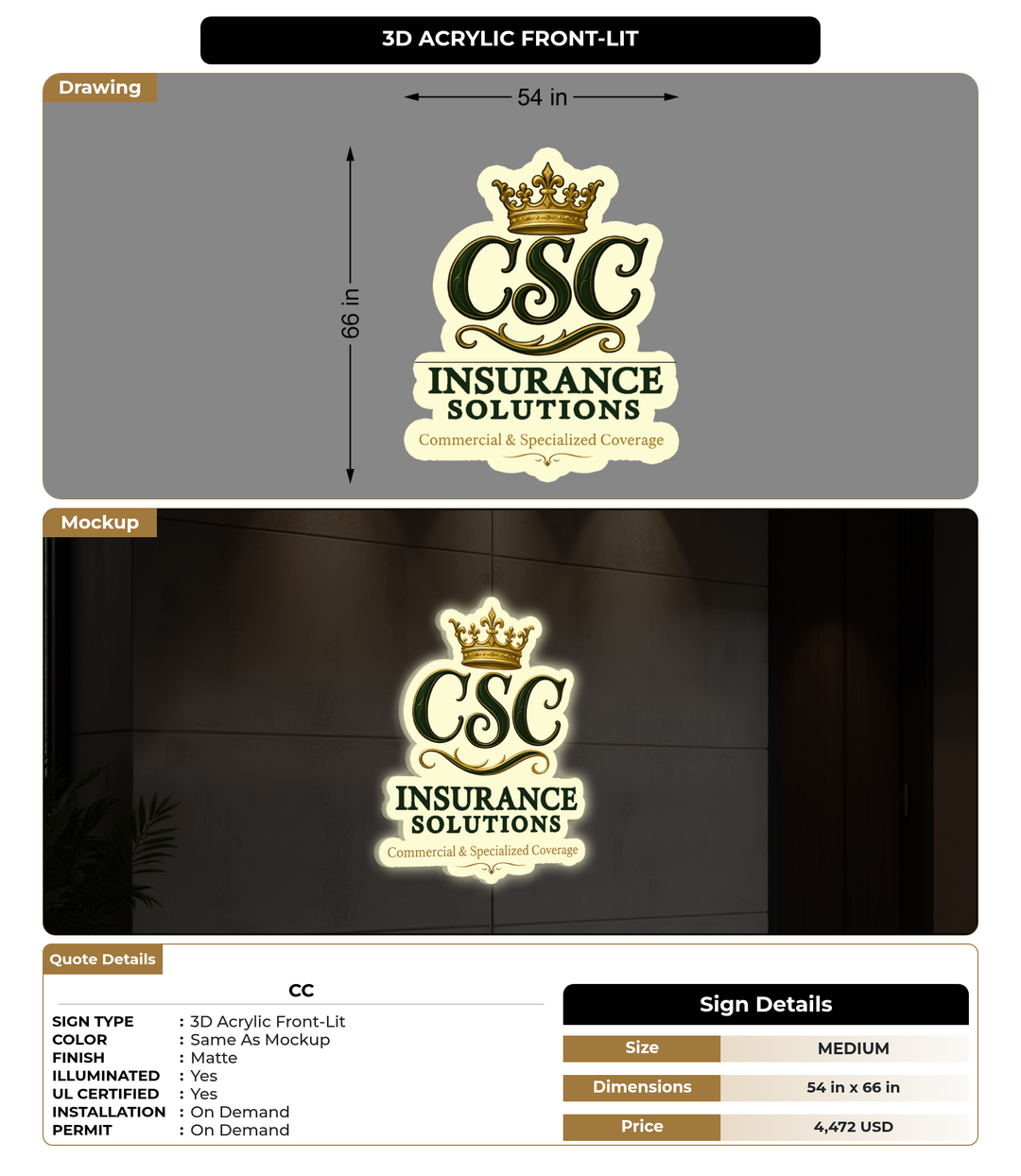 CUSTOM MOCKUP SIGN FOR Cc