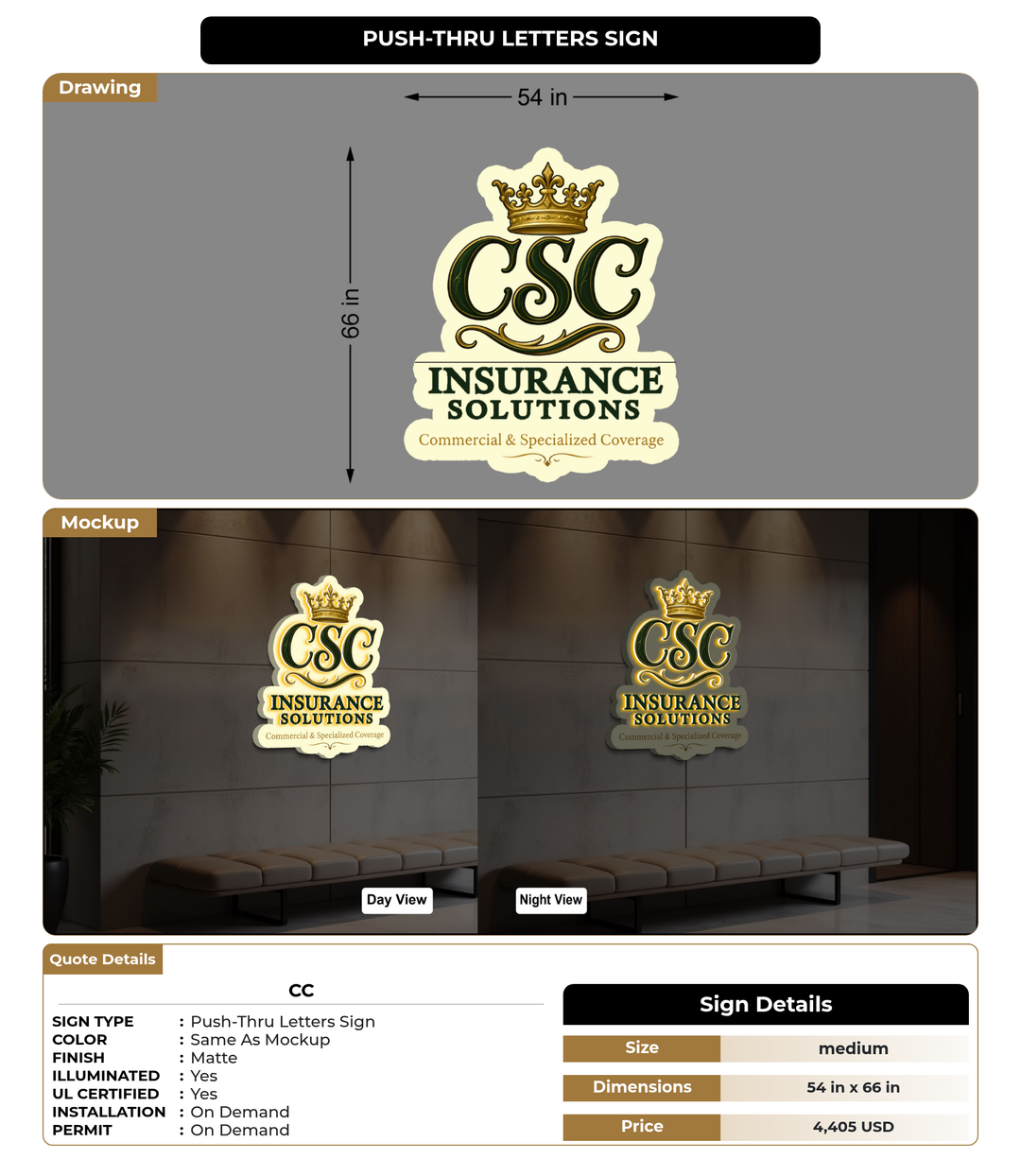 CUSTOM MOCKUP SIGN FOR Cc
