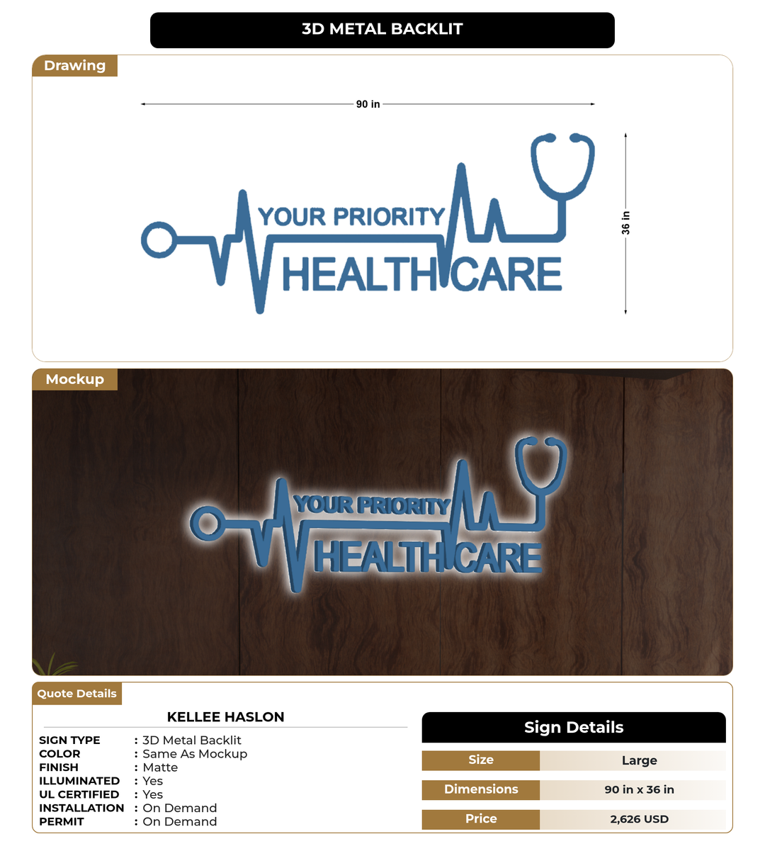 CUSTOM MOCKUP SIGN FOR Kellee haslon