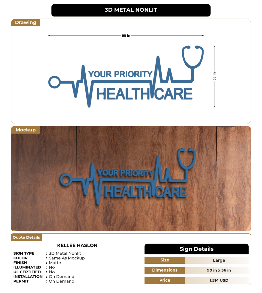 CUSTOM MOCKUP SIGN FOR Kellee haslon