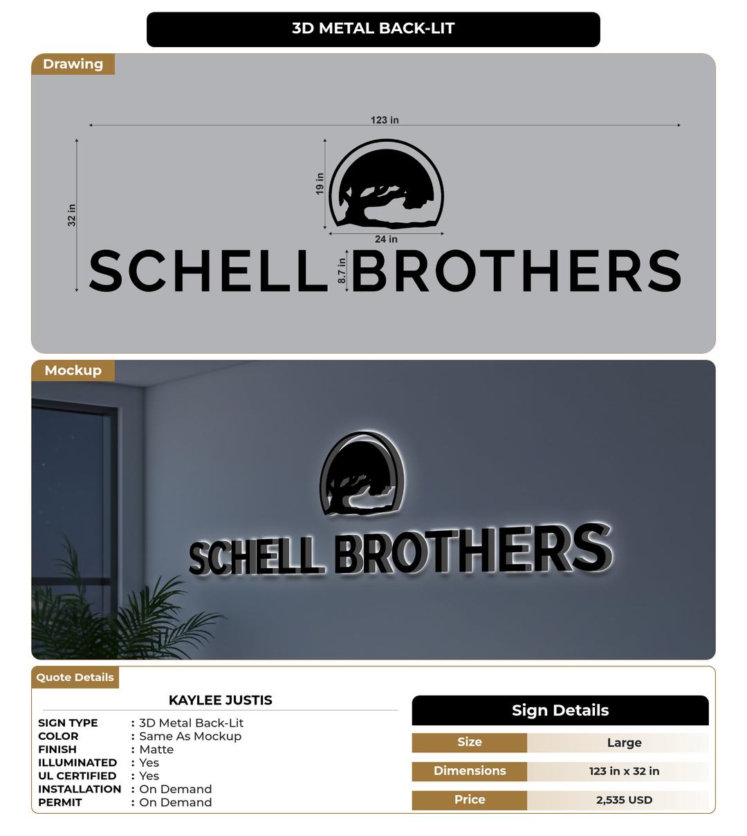 CUSTOM MOCKUP SIGN FOR Kaylee Justis