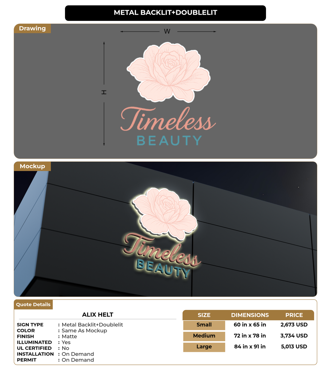 CUSTOM MOCKUP SIGN FOR Alix helt