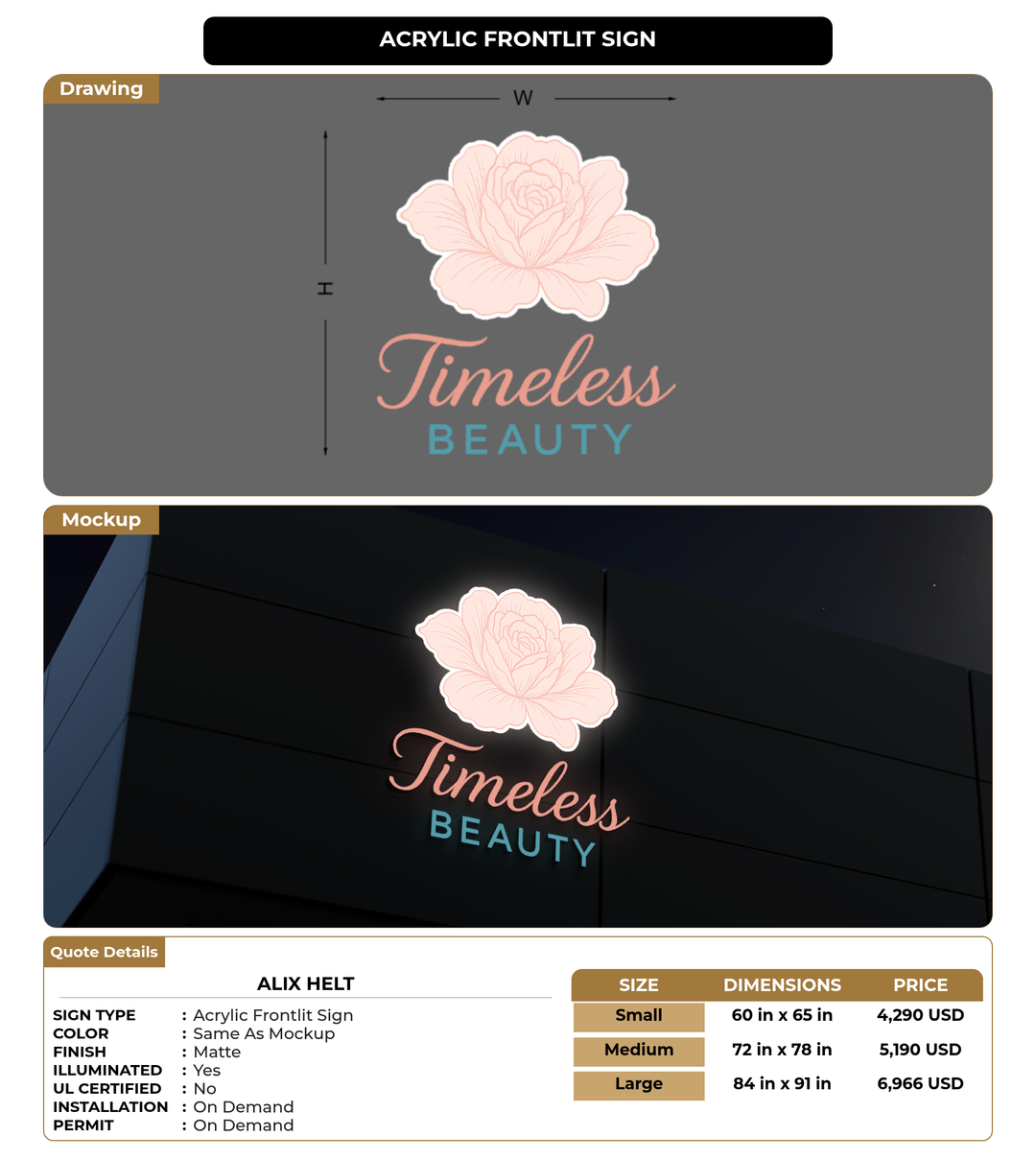CUSTOM MOCKUP SIGN FOR Alix helt