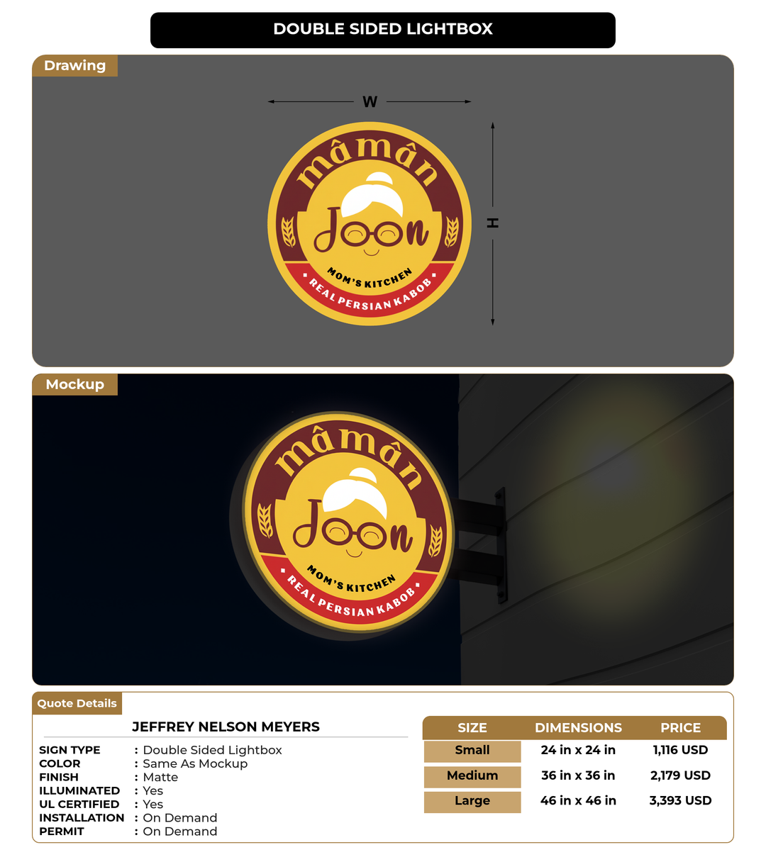 CUSTOM MOCKUP SIGN FOR Jeffrey Nelson Meyers