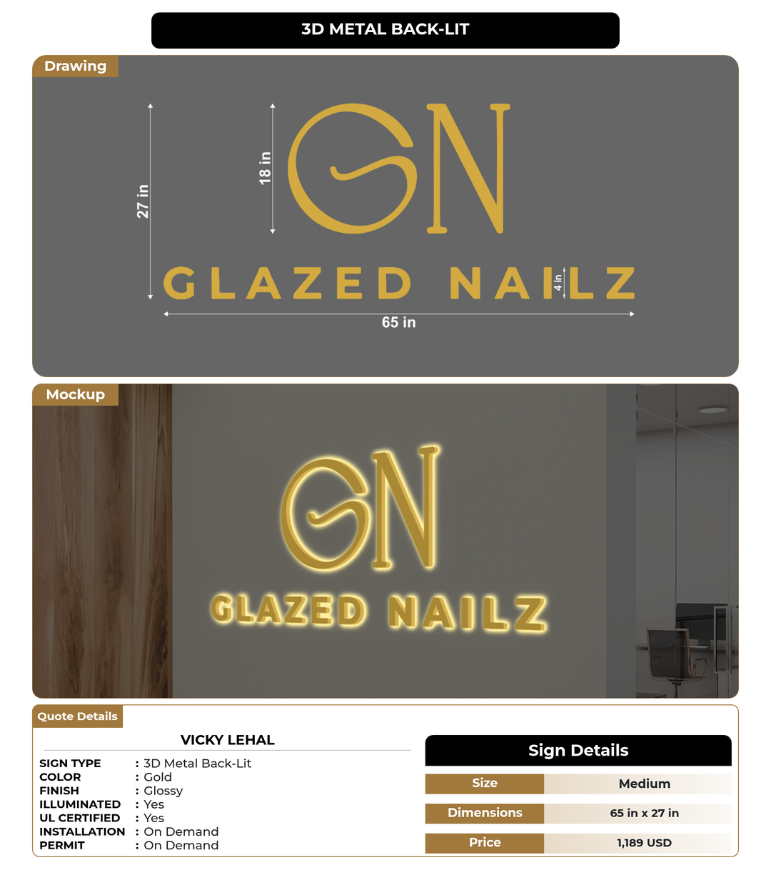 CUSTOM MOCKUP SIGN FOR Vicky Lehal