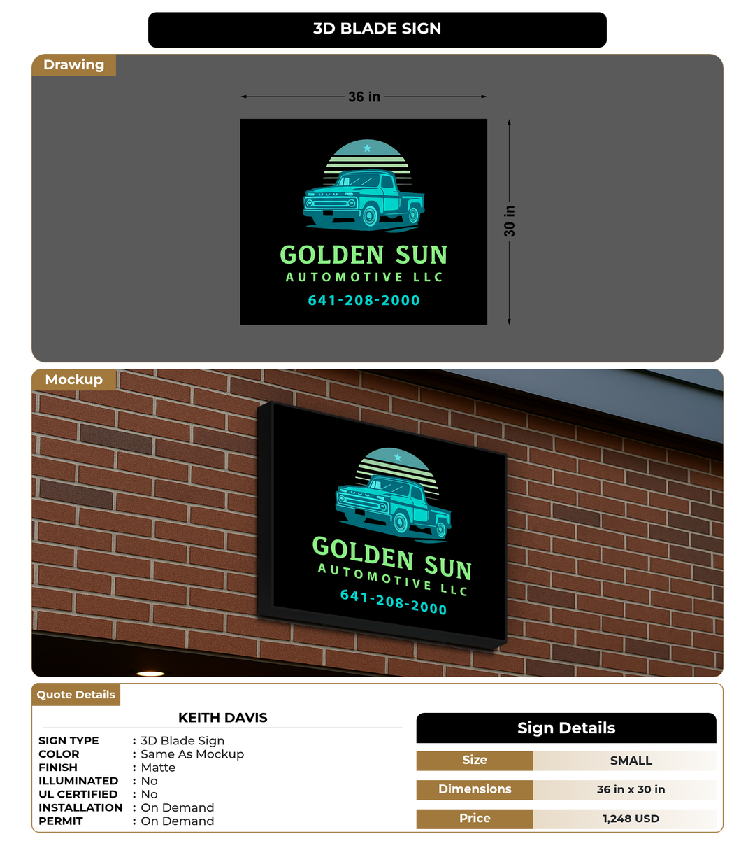 CUSTOM MOCKUP SIGN FOR Keith Davis