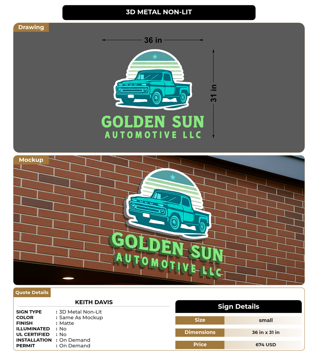 CUSTOM MOCKUP SIGN FOR Keith Davis