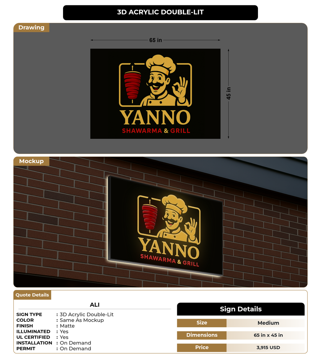 CUSTOM MOCKUP SIGN FOR Ali