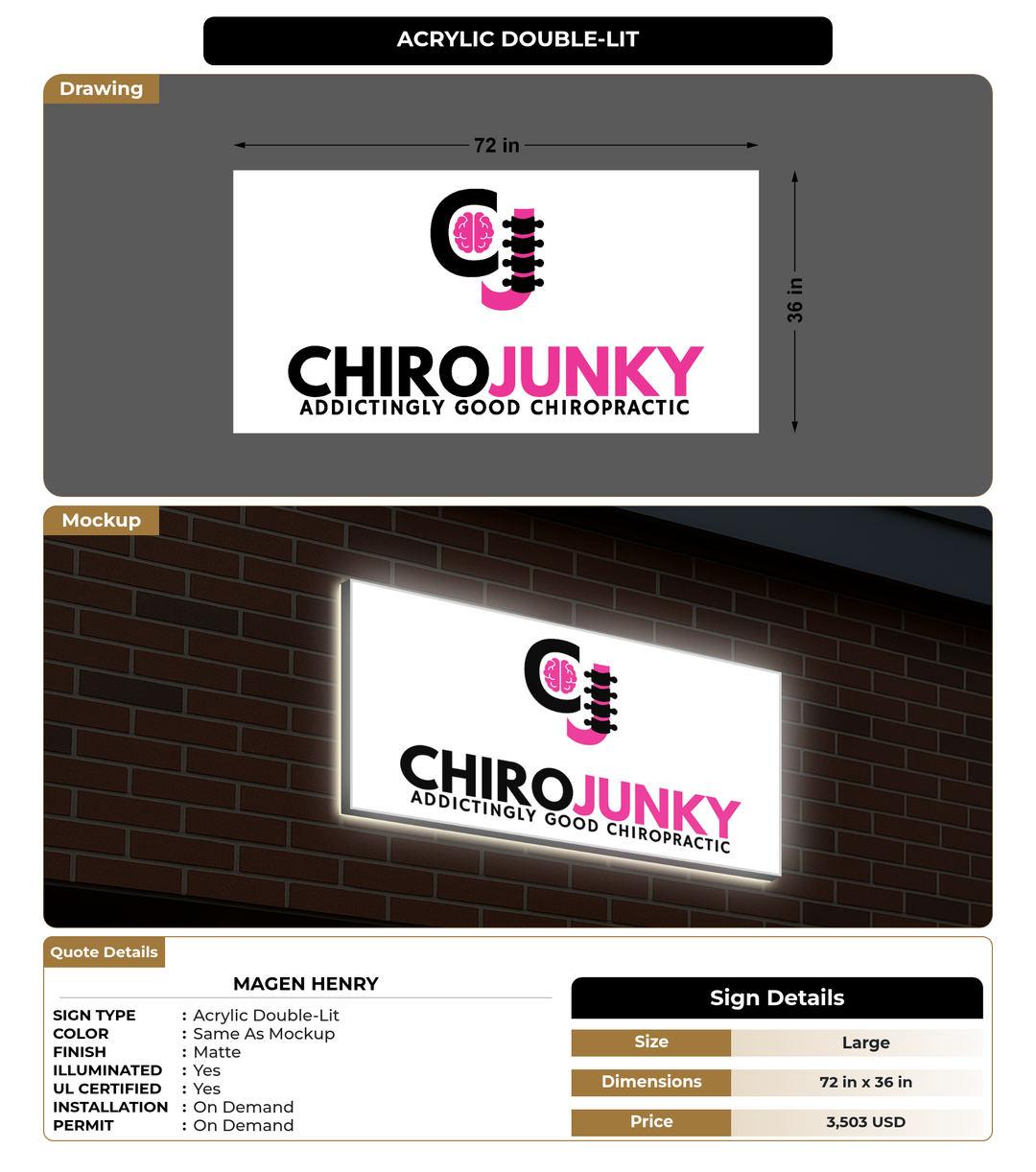 CUSTOM MOCKUP SIGN FOR Magen Henry