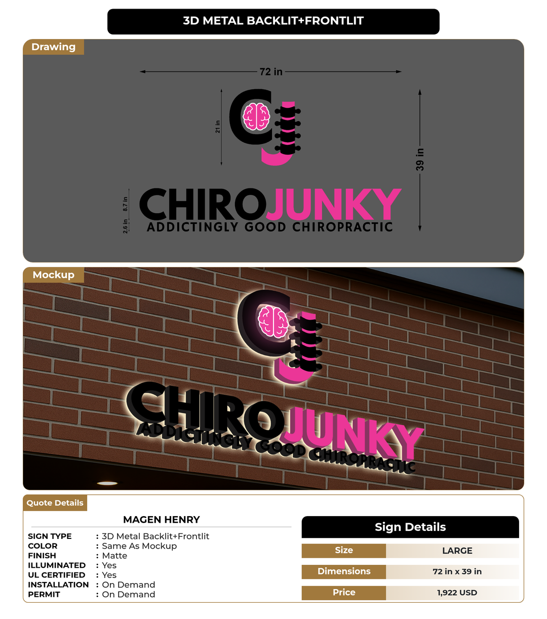 CUSTOM MOCKUP SIGN FOR Magen Henry