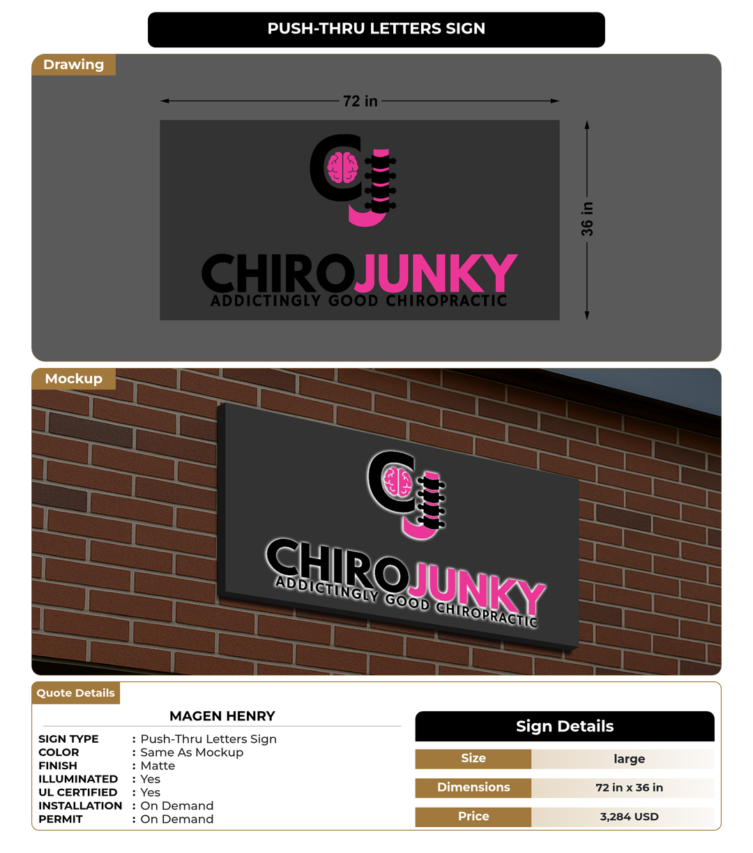 CUSTOM MOCKUP SIGN FOR Magen Henry