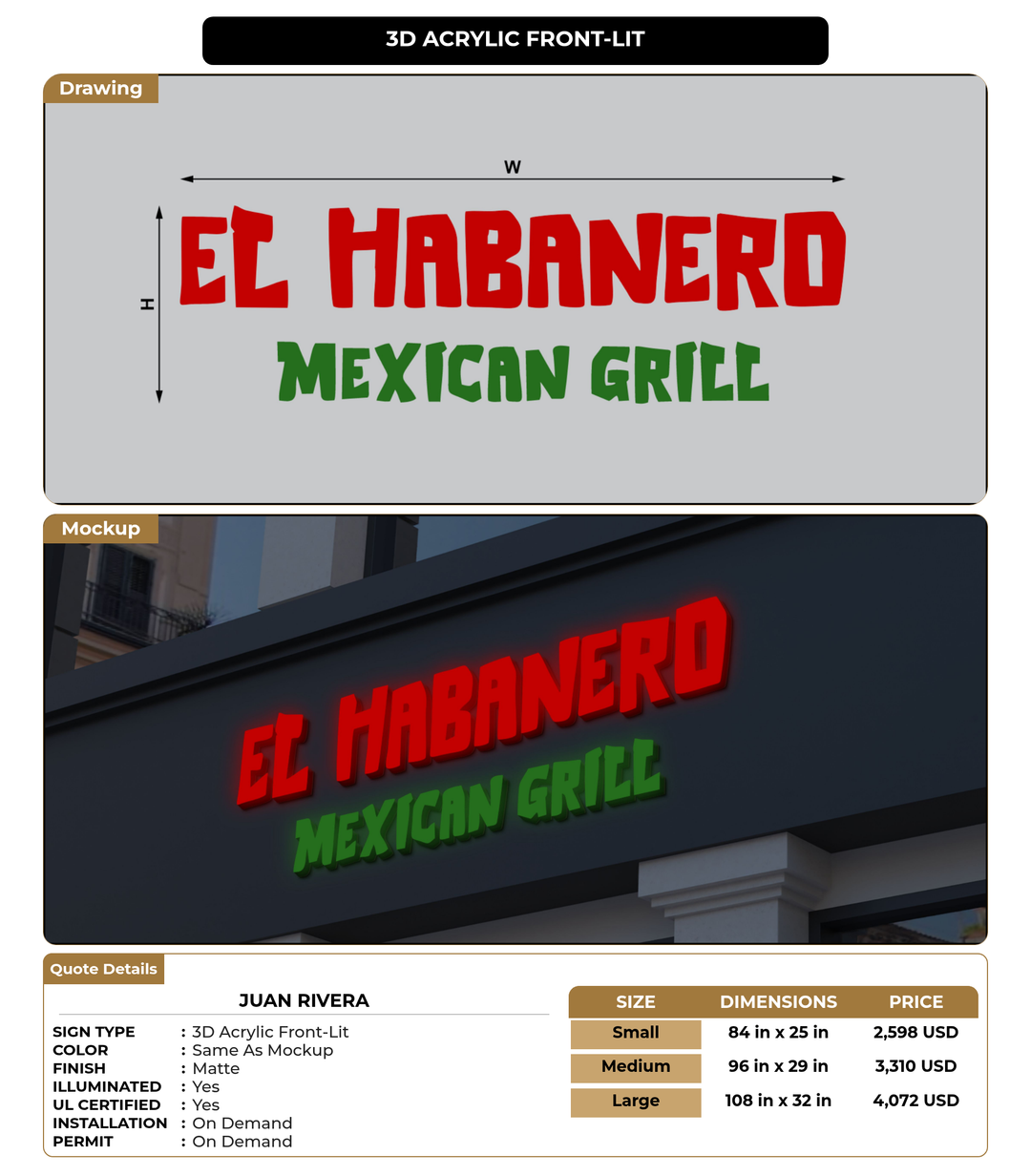 CUSTOM MOCKUP SIGN FOR Juan Rivera