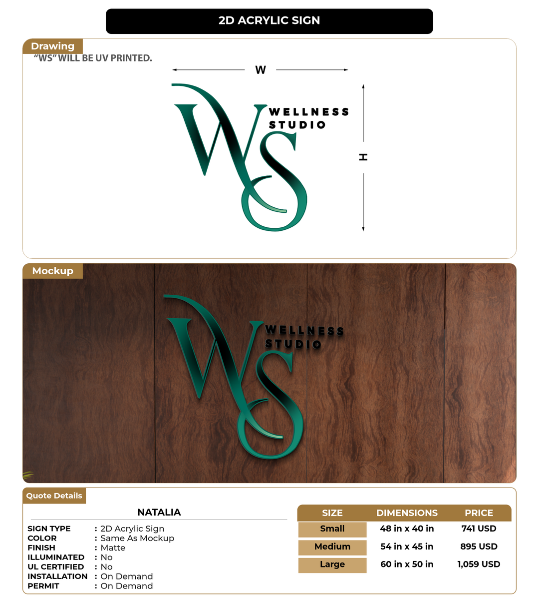 CUSTOM MOCKUP SIGN FOR Natalia
