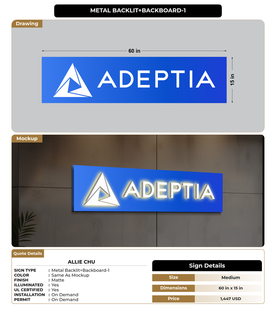 CUSTOM MOCKUP SIGN FOR Allie Chu