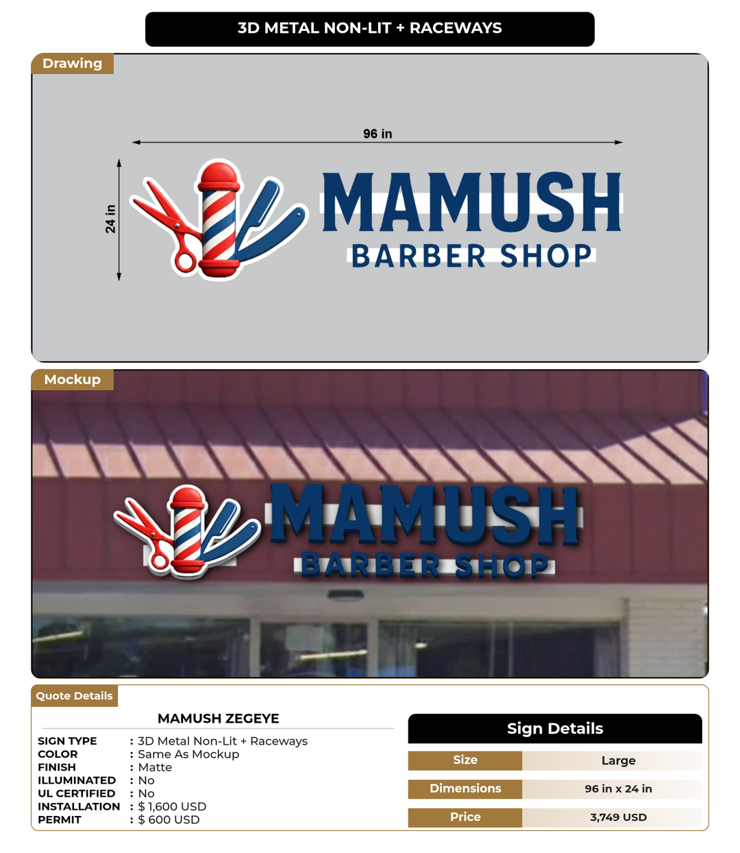 CUSTOM MOCKUP SIGN FOR Mamush Zegeye