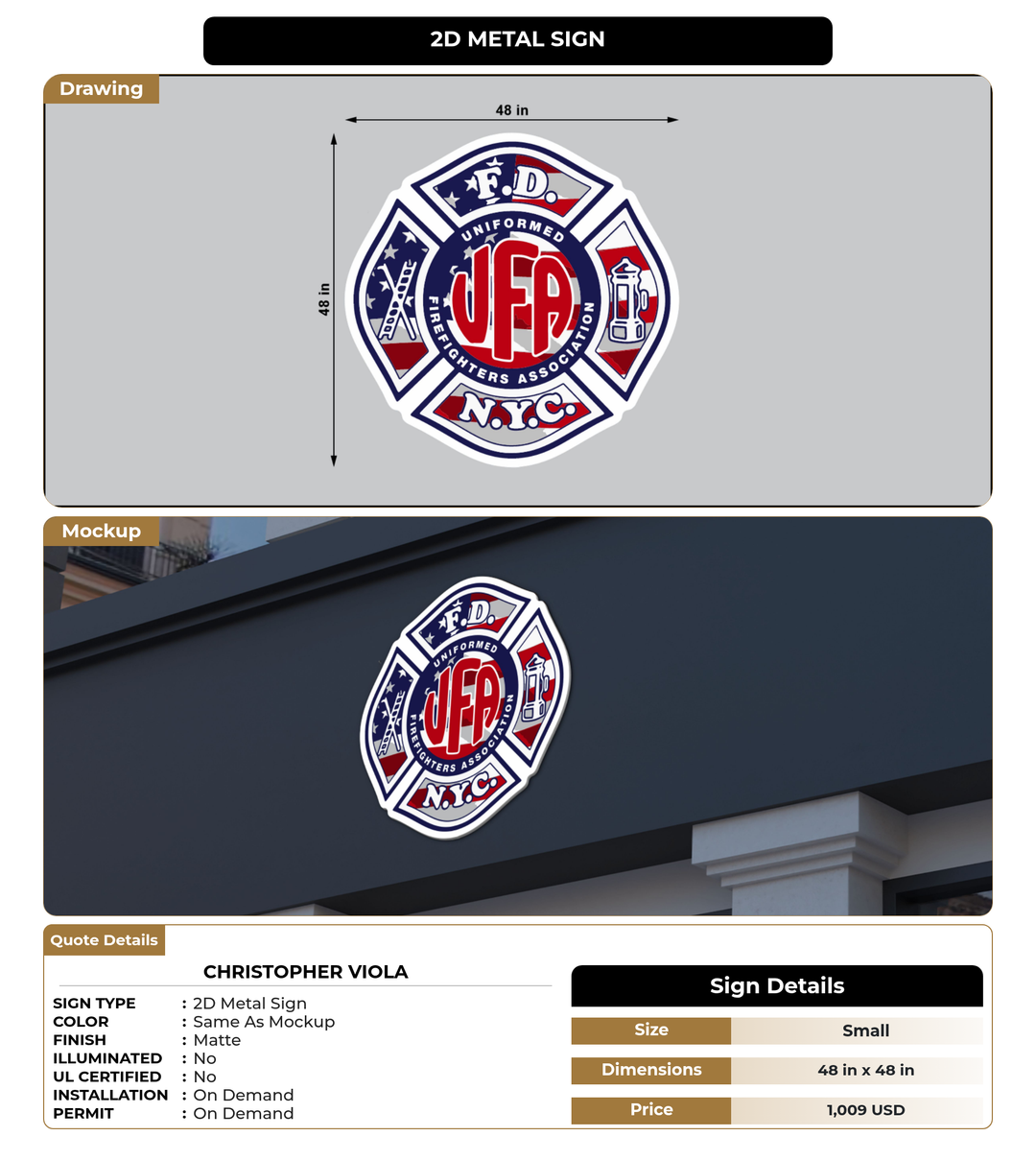 CUSTOM MOCKUP SIGN FOR Christopher Viola