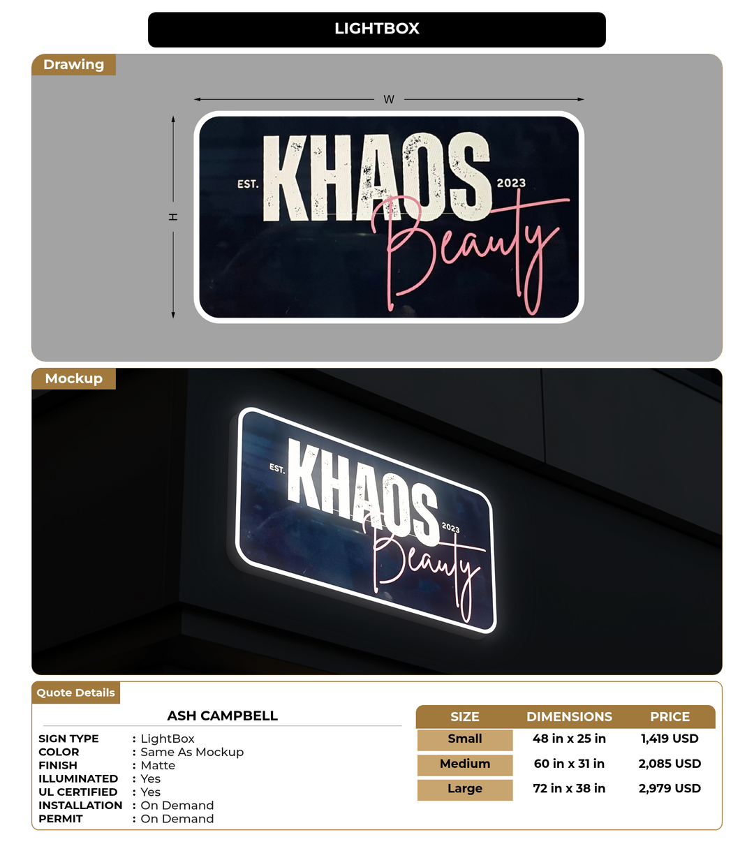 CUSTOM MOCKUP SIGN FOR Ash  Campbell