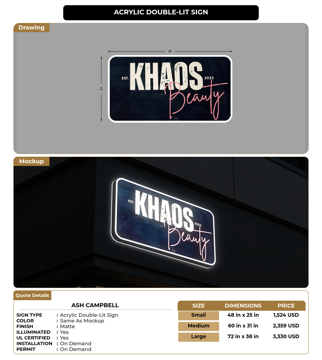 CUSTOM MOCKUP SIGN FOR Ash  Campbell