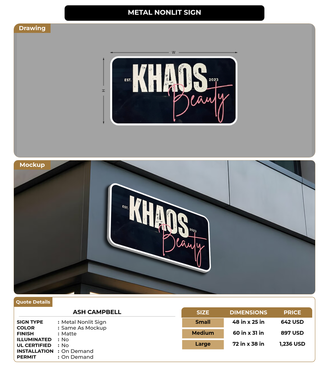 CUSTOM MOCKUP SIGN FOR Ash  Campbell