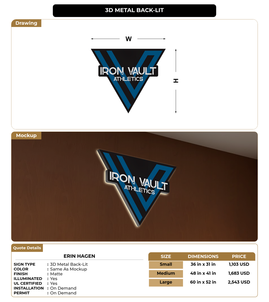 CUSTOM MOCKUP SIGN FOR Erin Hagen