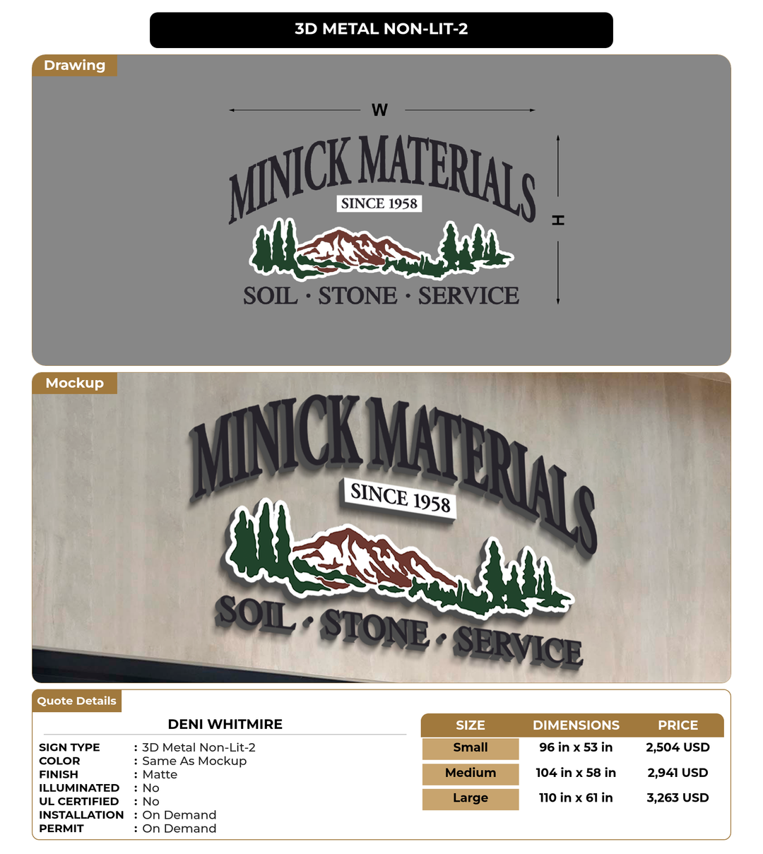 CUSTOM MOCKUP SIGN FOR Deni Whitmire
