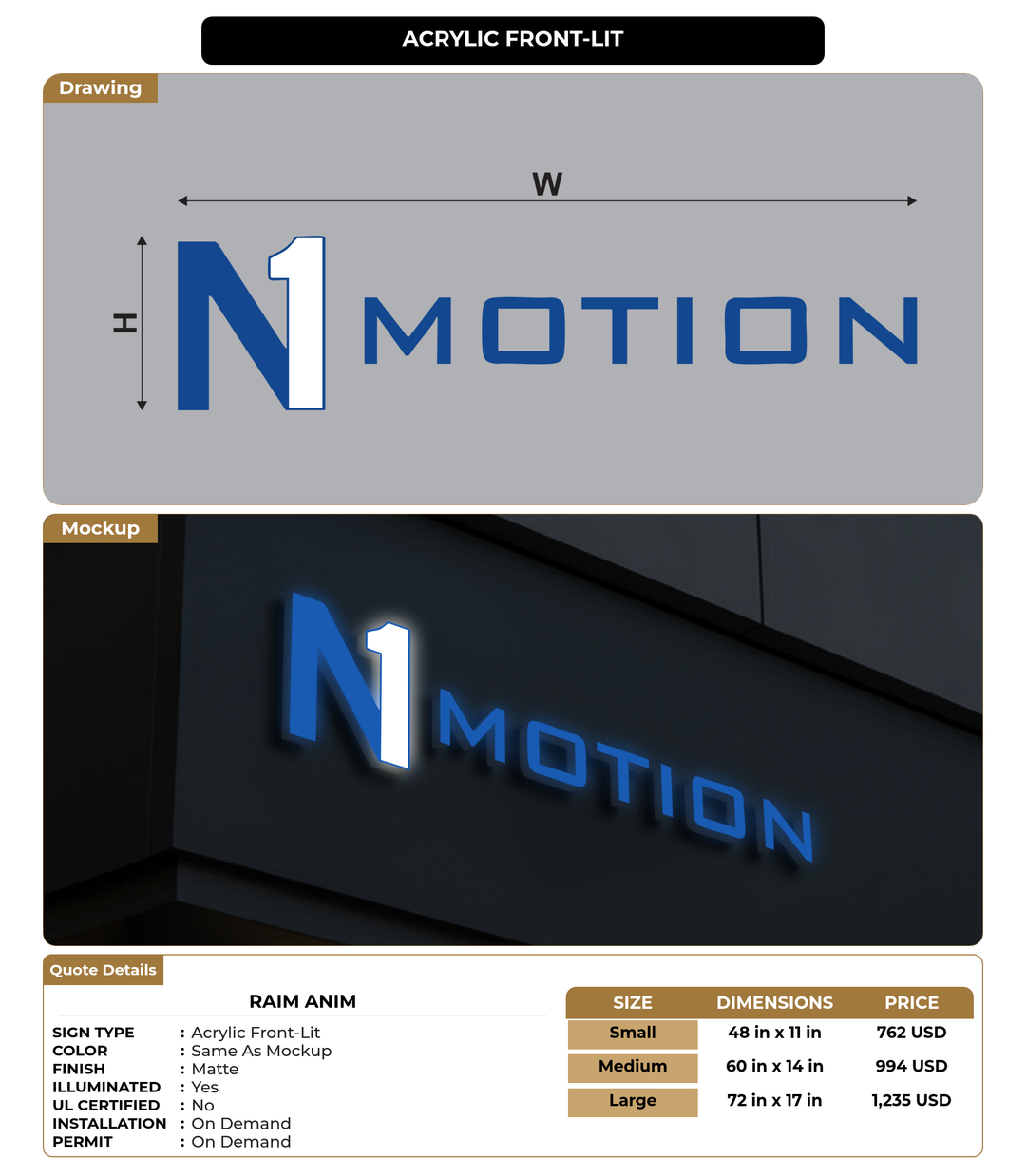 CUSTOM MOCKUP SIGN FOR Raim Anim