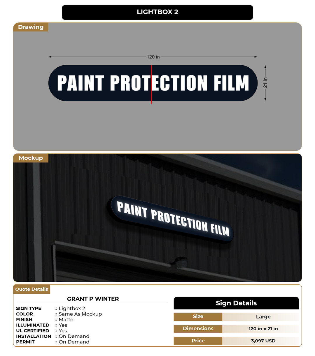 CUSTOM MOCKUP SIGN FOR GRANT P WINTER