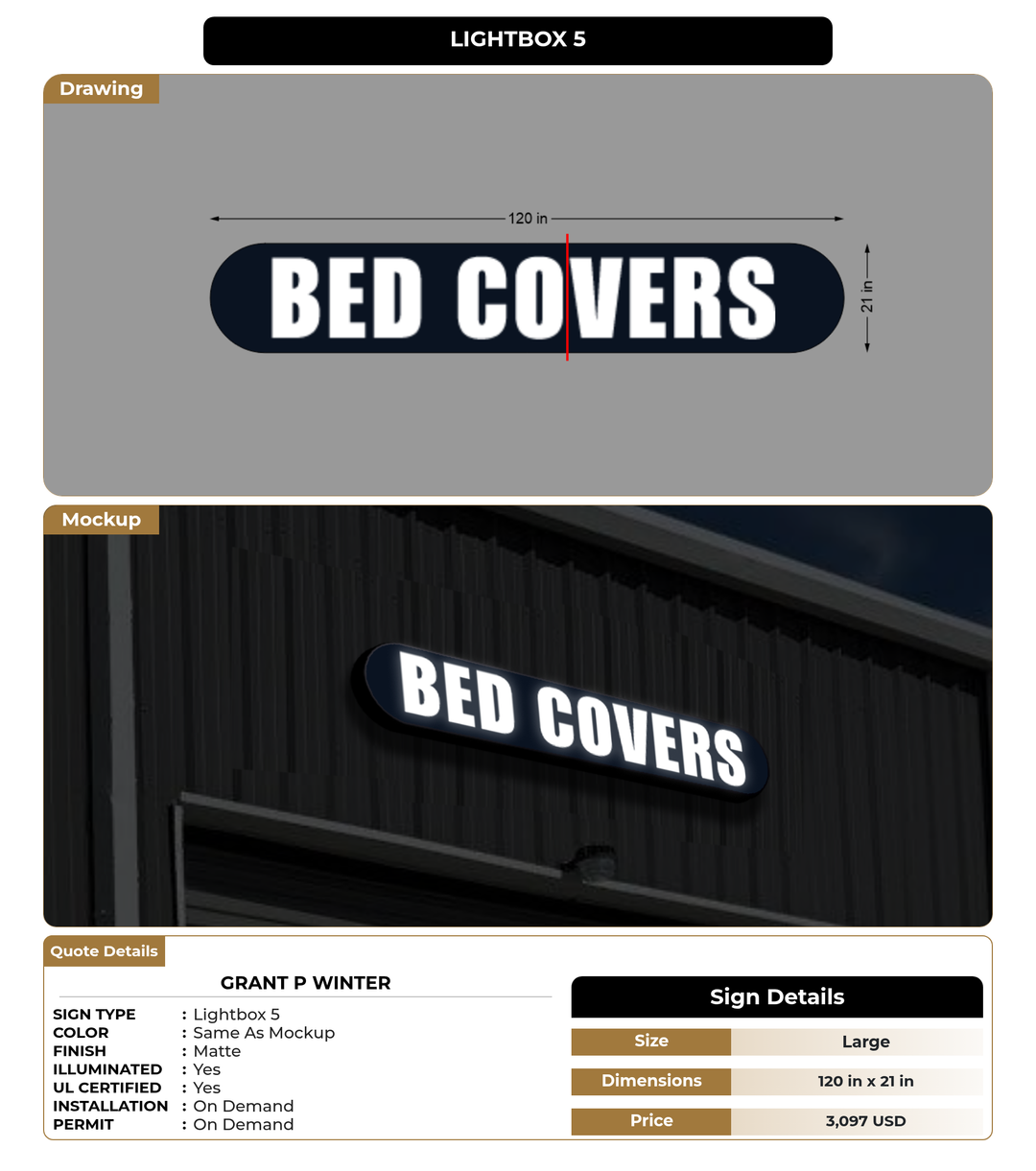 CUSTOM MOCKUP SIGN FOR GRANT P WINTER