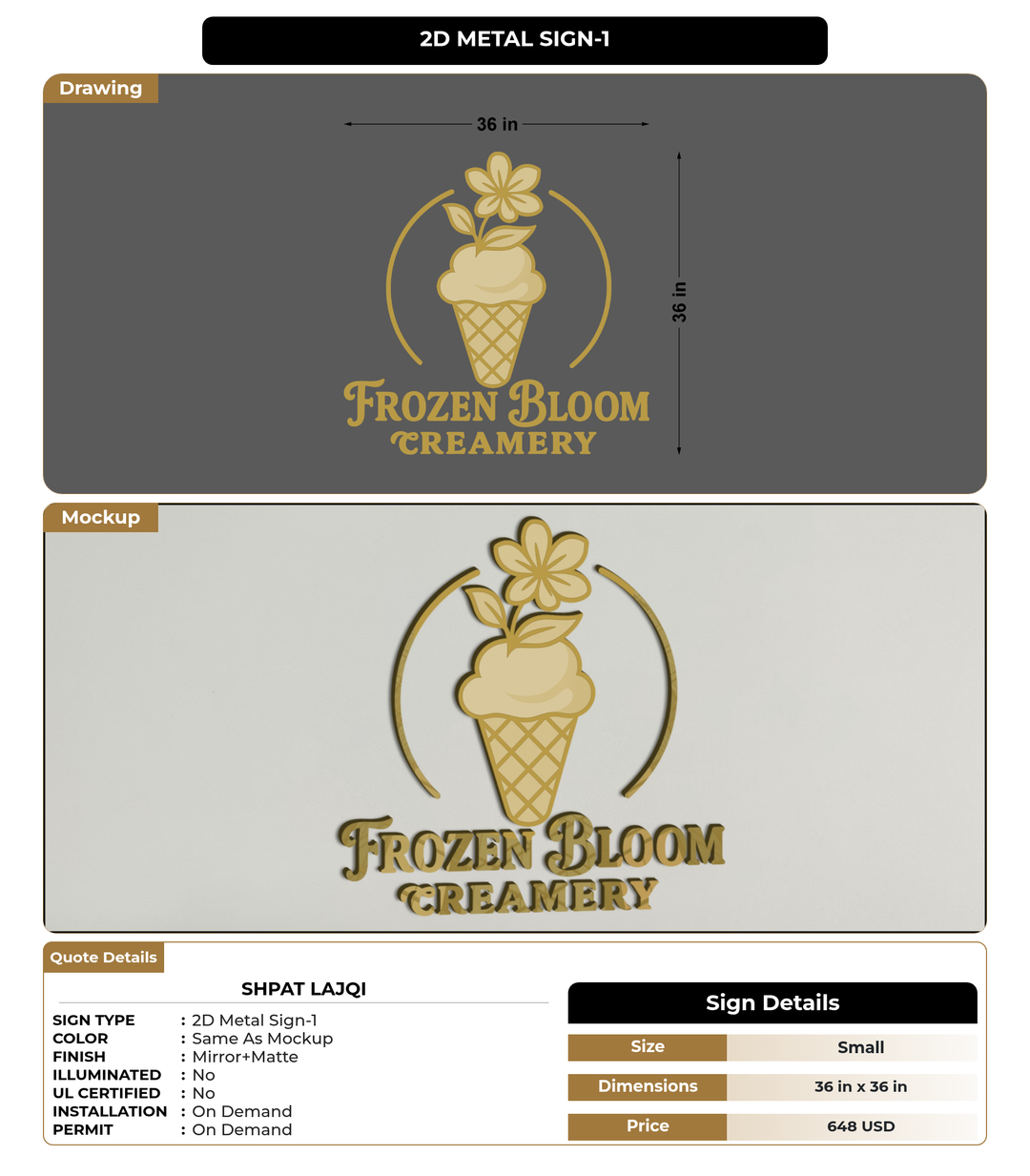 CUSTOM MOCKUP SIGN FOR Shpat Lajqi