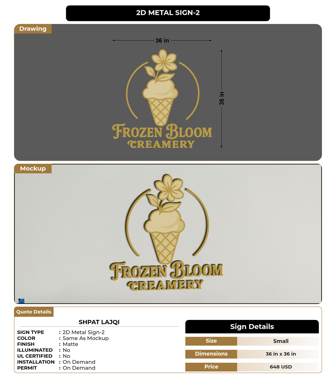 CUSTOM MOCKUP SIGN FOR Shpat Lajqi