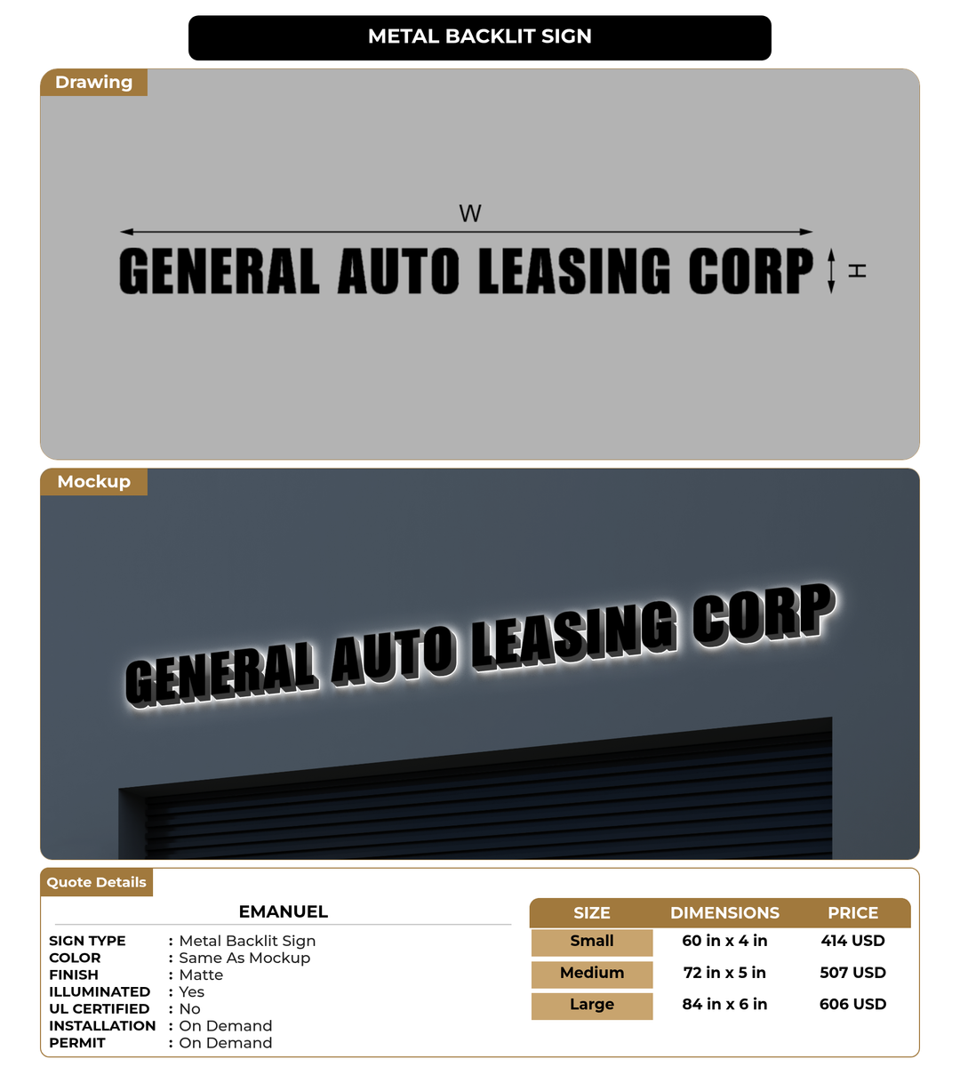 CUSTOM MOCKUP SIGN FOR Emanuel