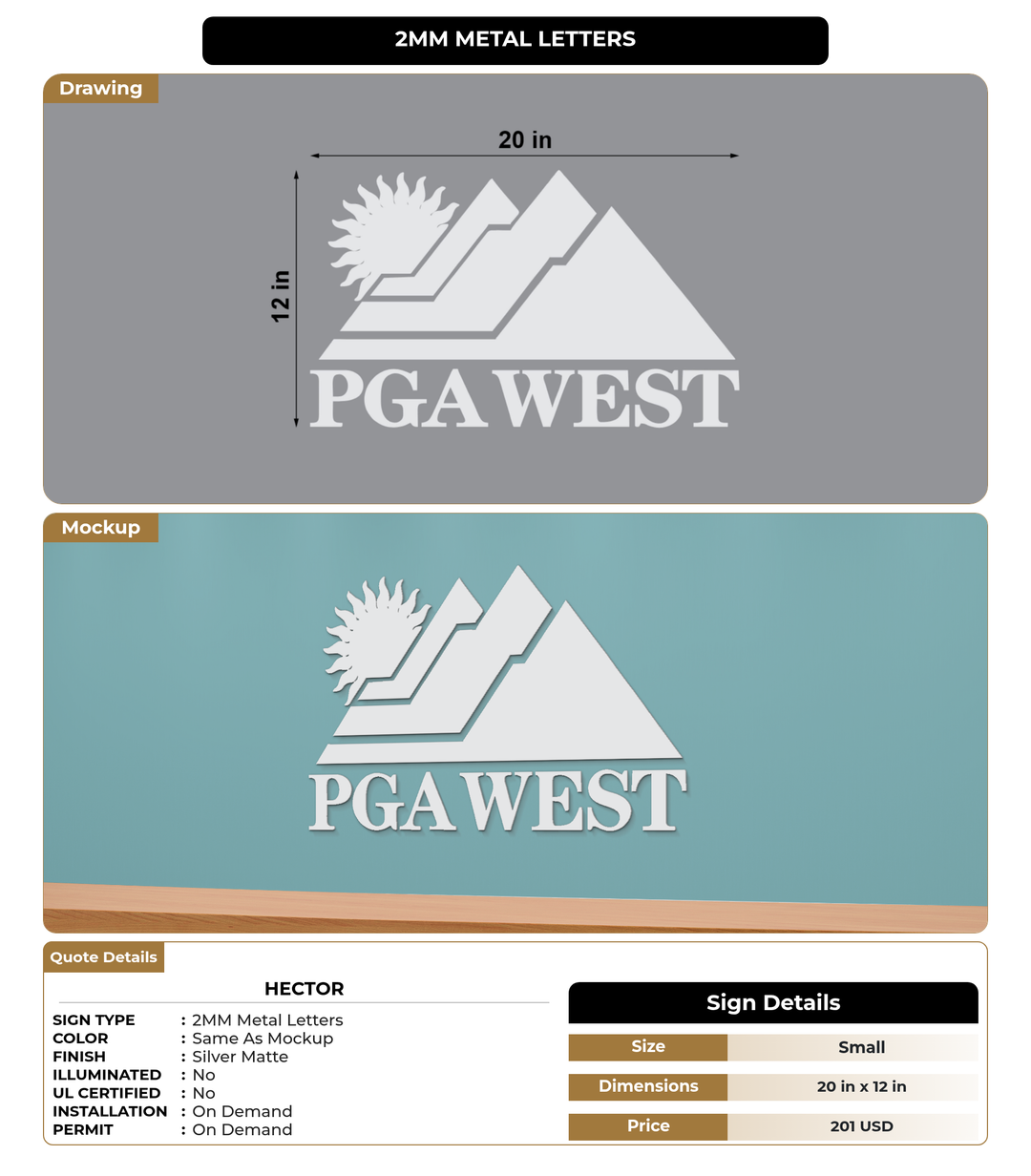 CUSTOM MOCKUP SIGN FOR Hector