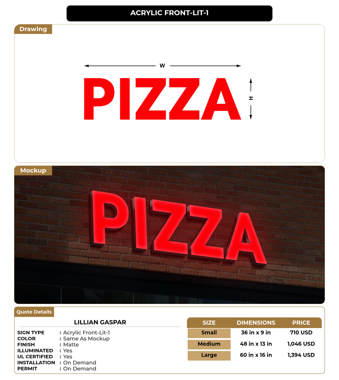 CUSTOM MOCKUP SIGN FOR Lillian Gaspar