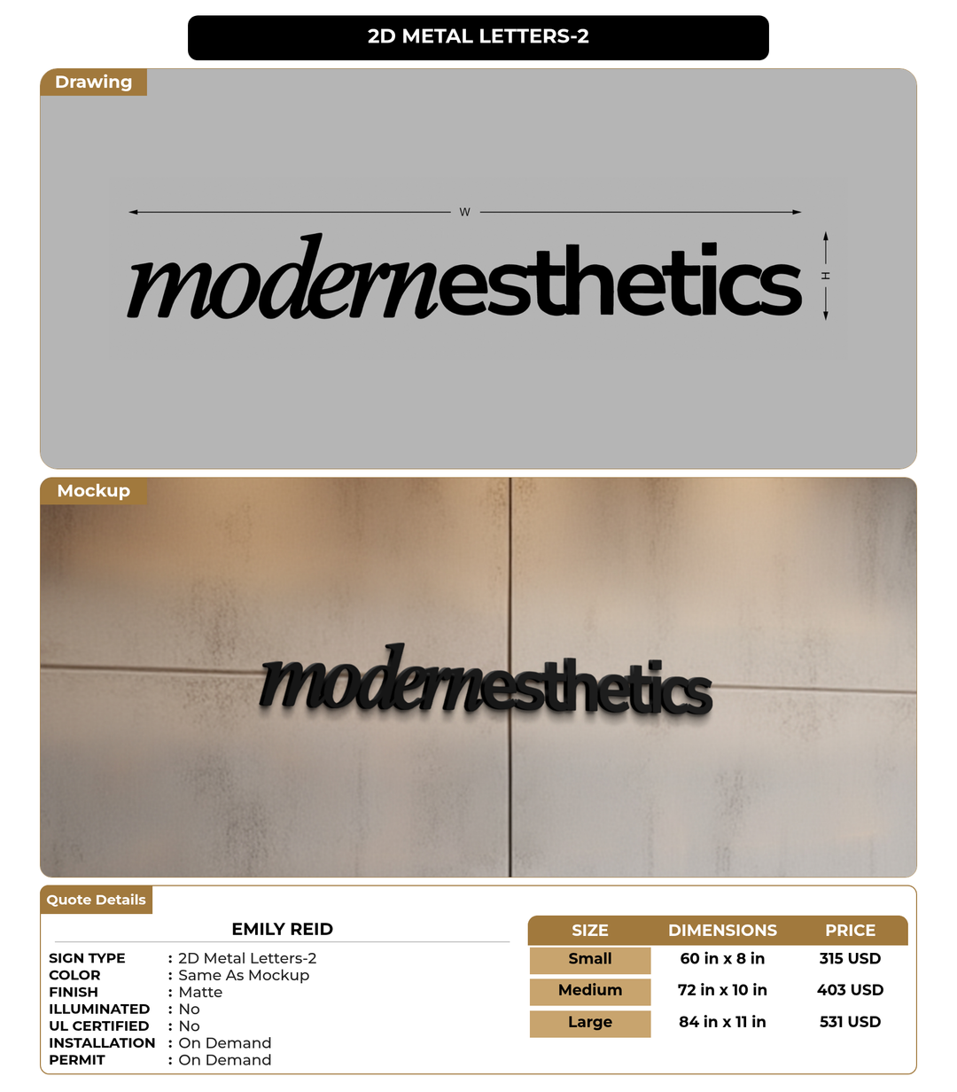 CUSTOM MOCKUP SIGN FOR Emily reid