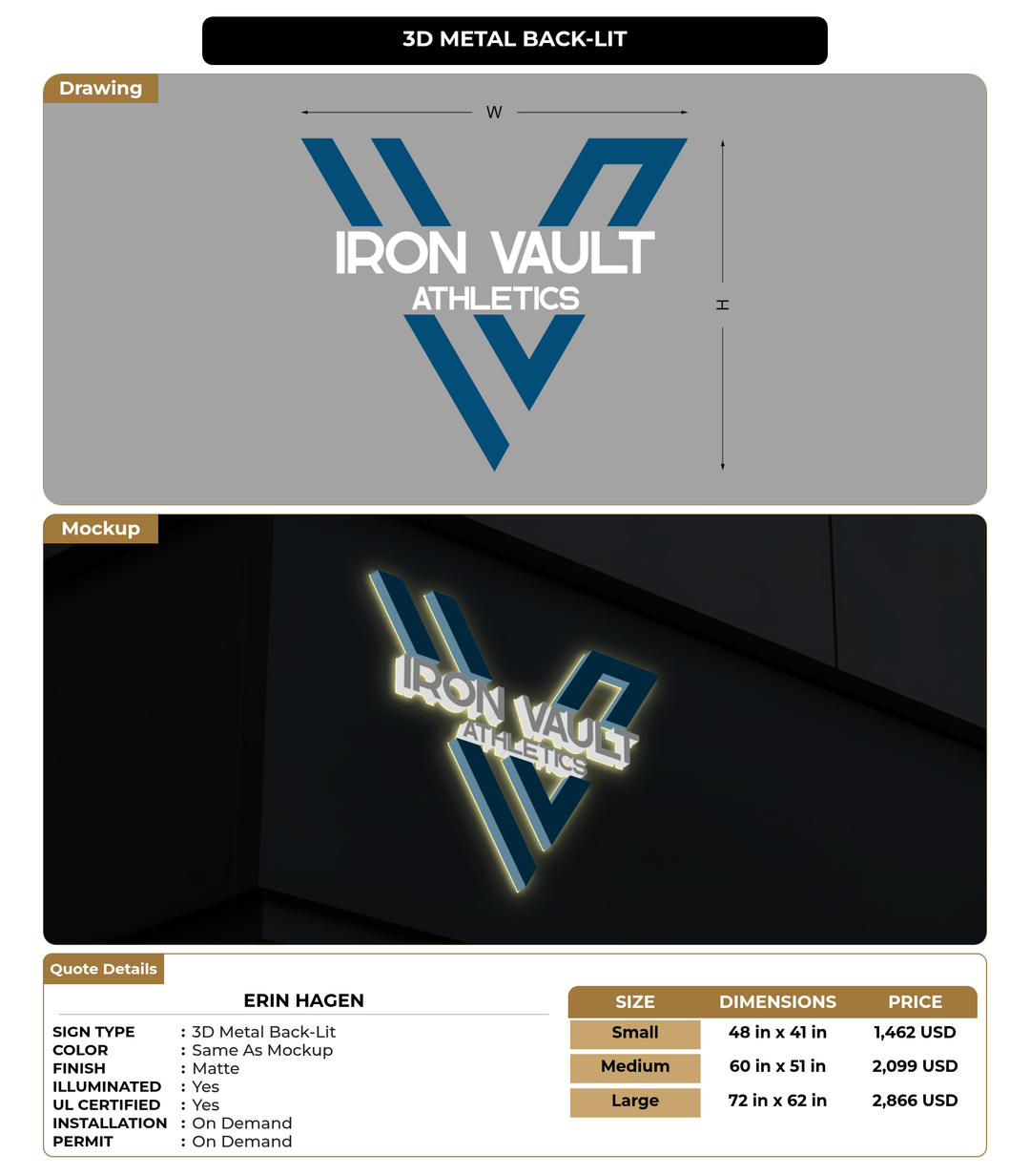 CUSTOM MOCKUP SIGN FOR Erin Hagen