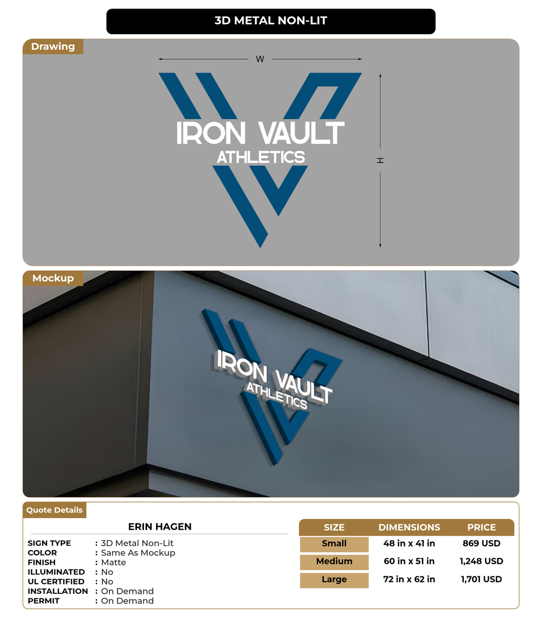 CUSTOM MOCKUP SIGN FOR Erin Hagen