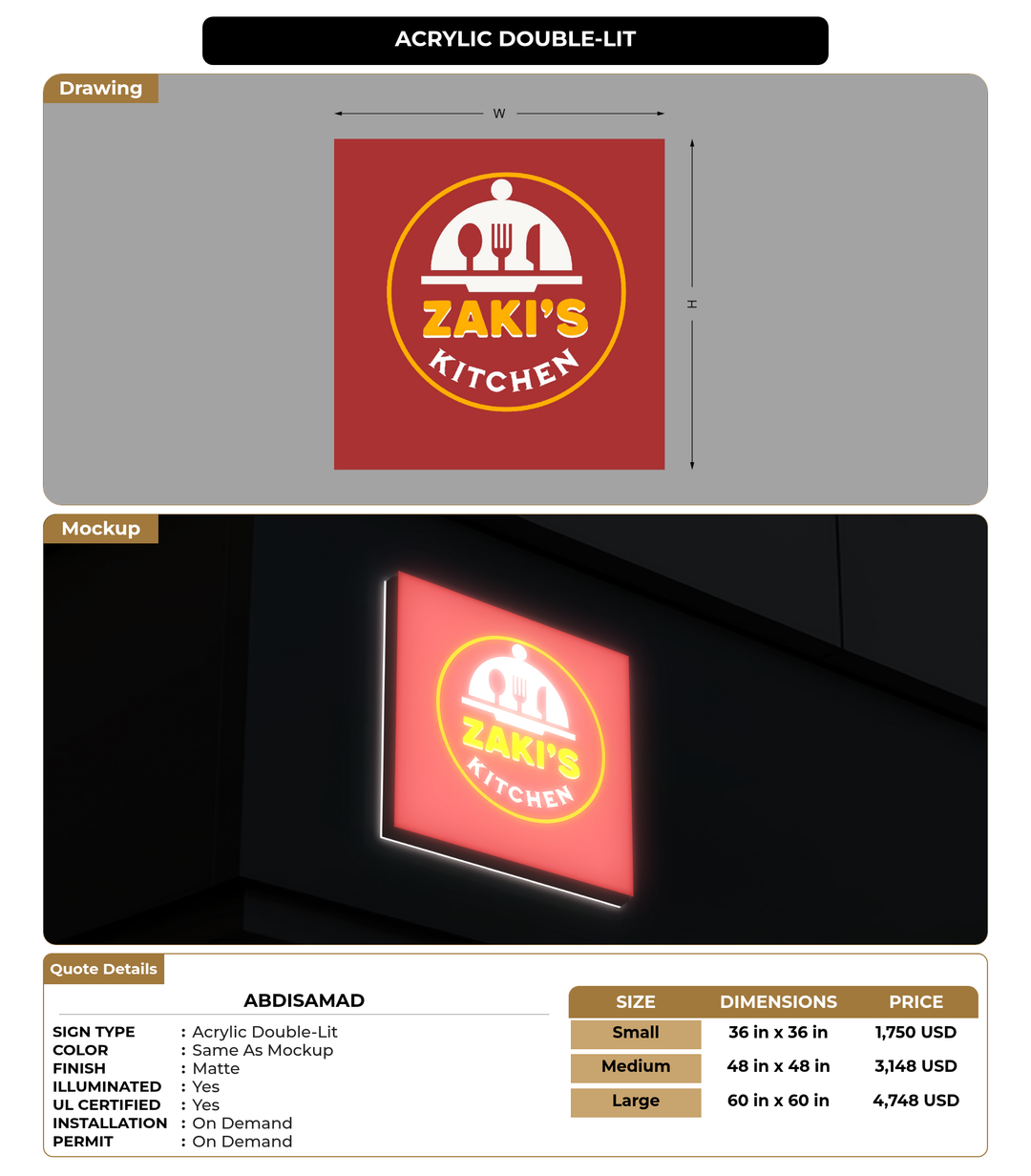 CUSTOM MOCKUP SIGN FOR Abdisamad