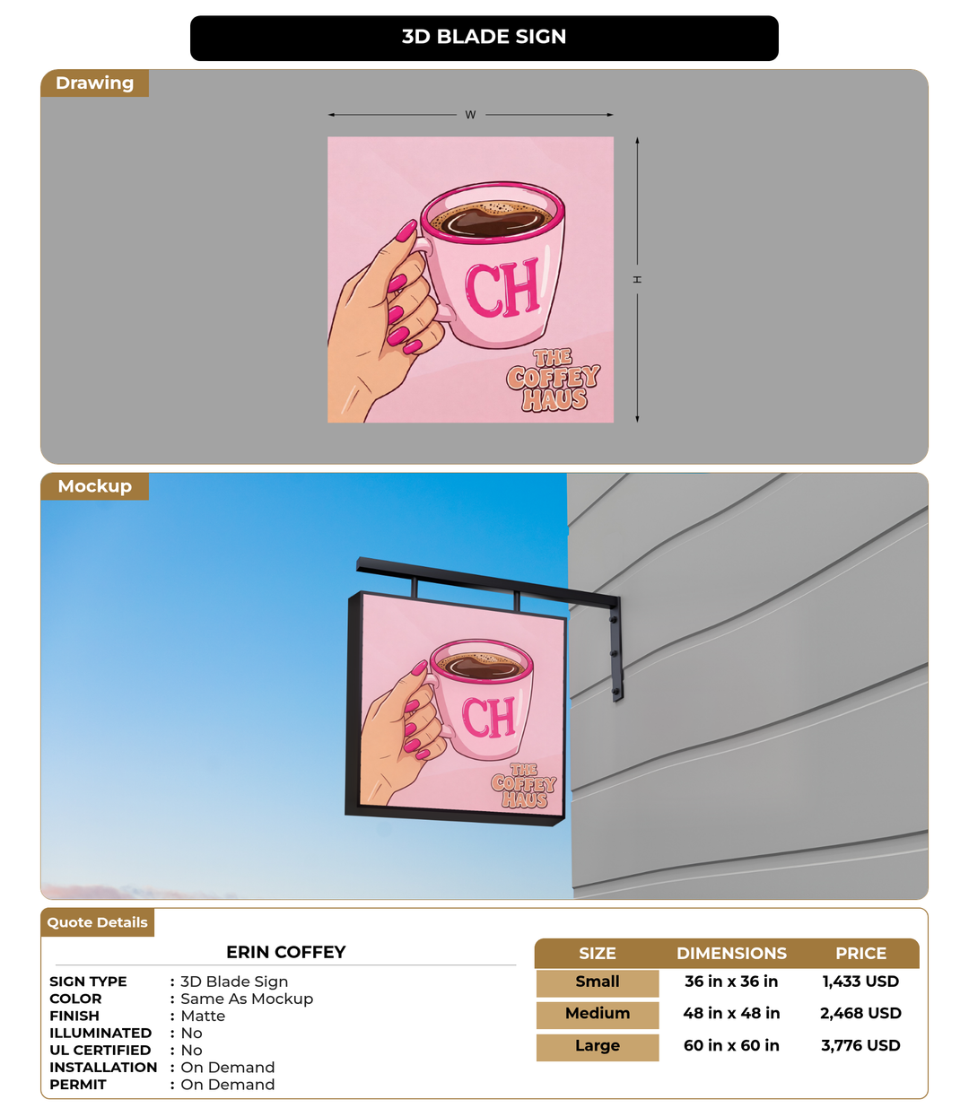 CUSTOM MOCKUP SIGN FOR Erin Coffey