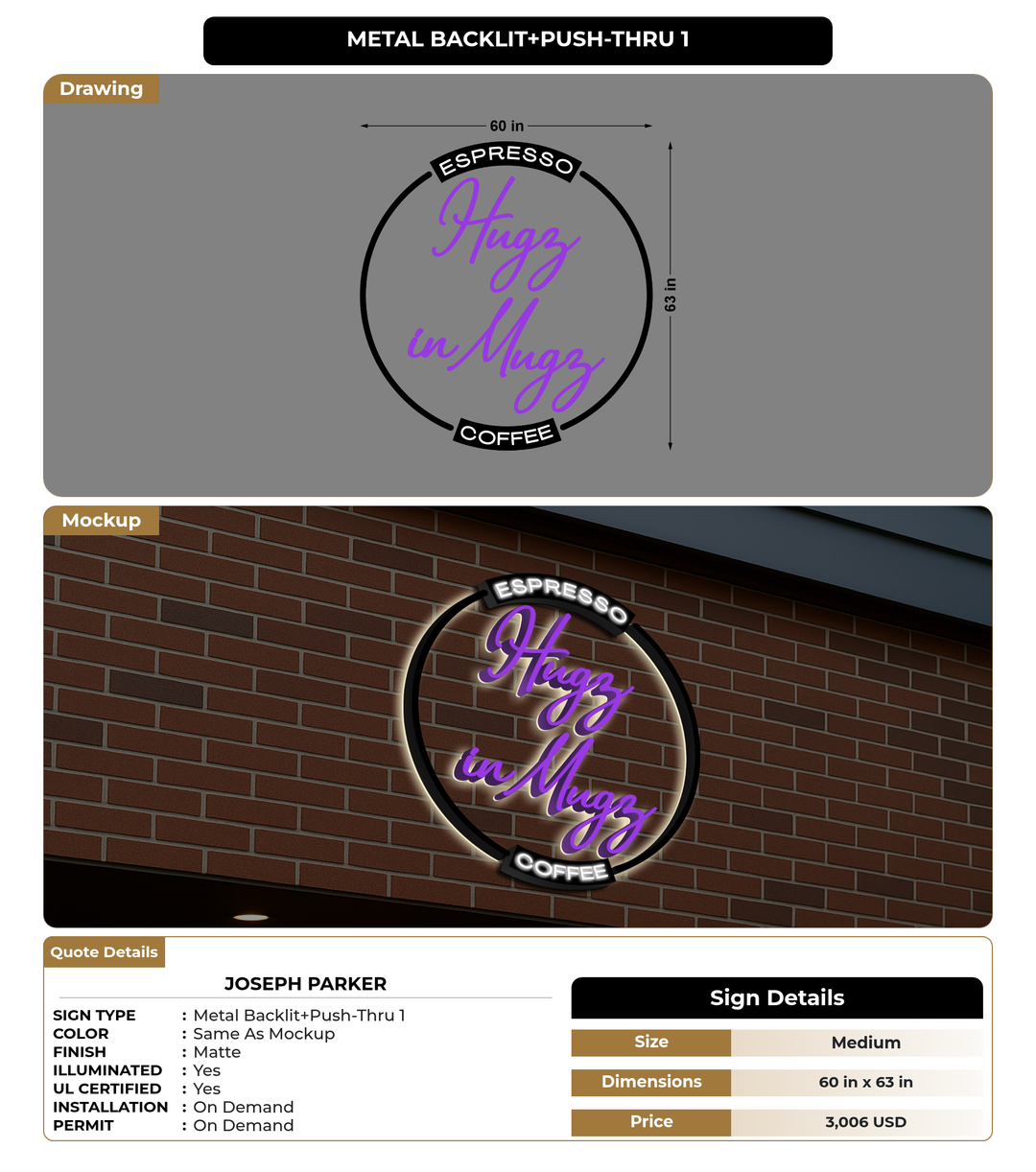 CUSTOM MOCKUP SIGN FOR Joseph Parker