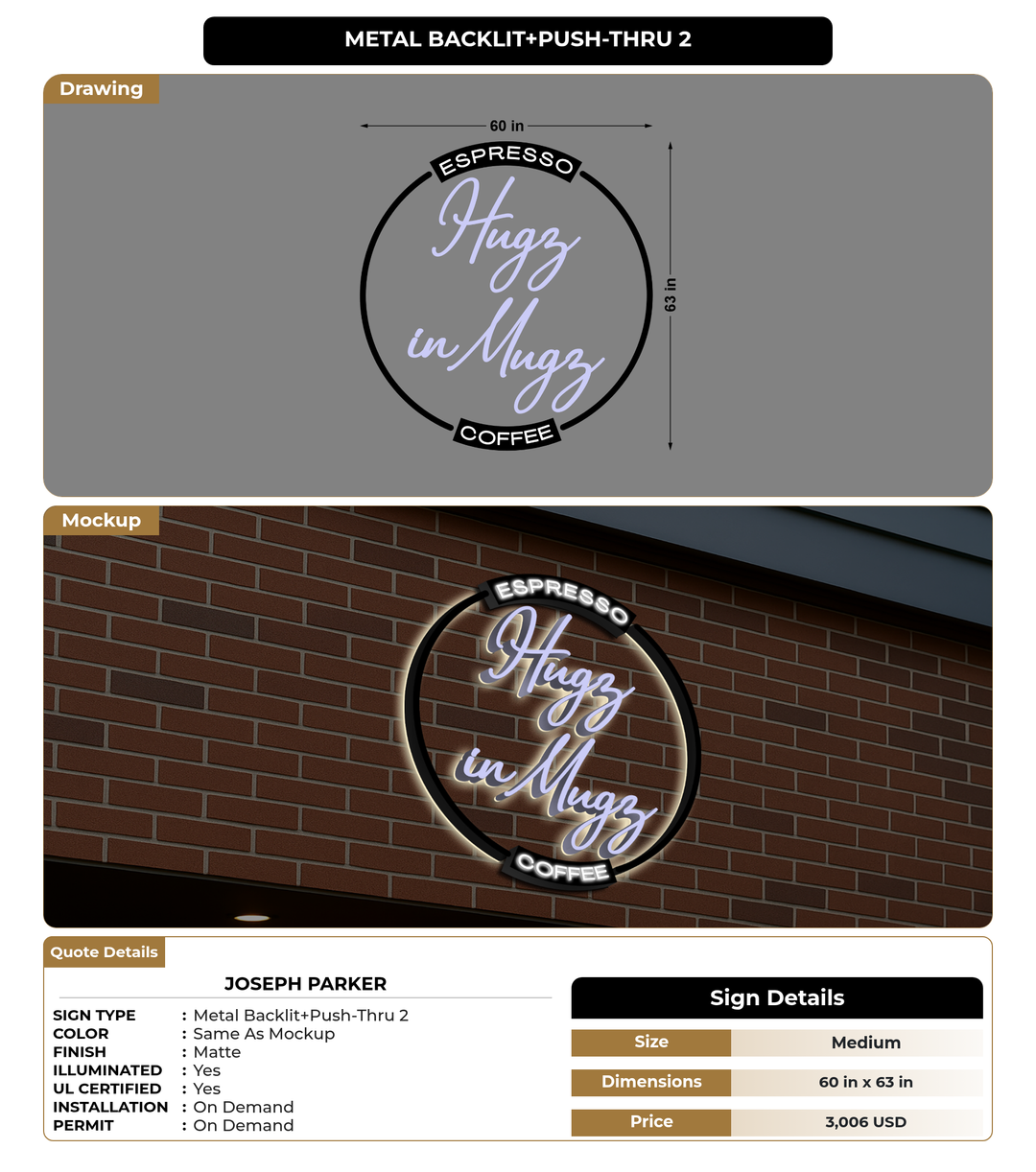 CUSTOM MOCKUP SIGN FOR Joseph Parker