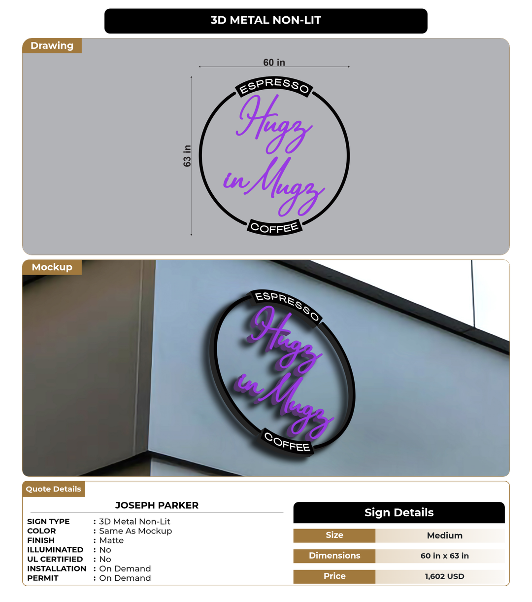 CUSTOM MOCKUP SIGN FOR Joseph Parker