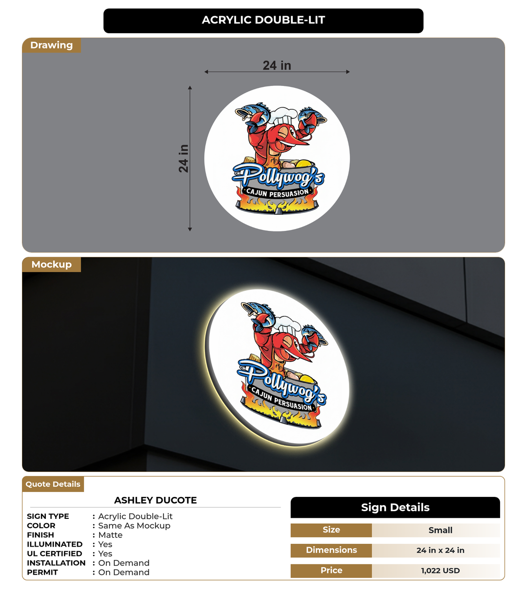 CUSTOM MOCKUP SIGN FOR Ashley Ducote