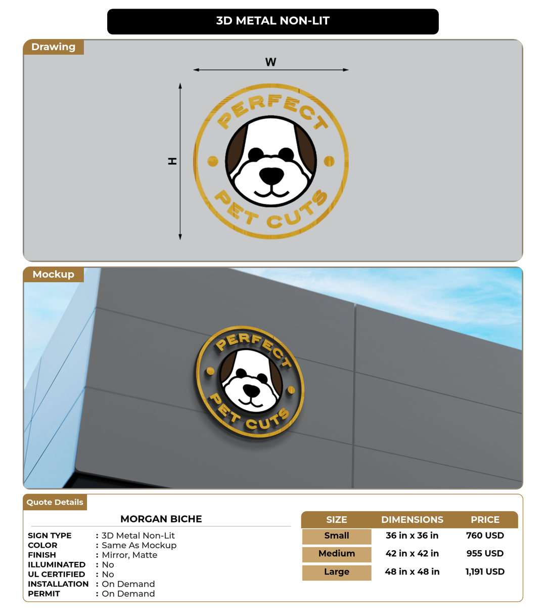 CUSTOM MOCKUP SIGN FOR MORGAN BICHE