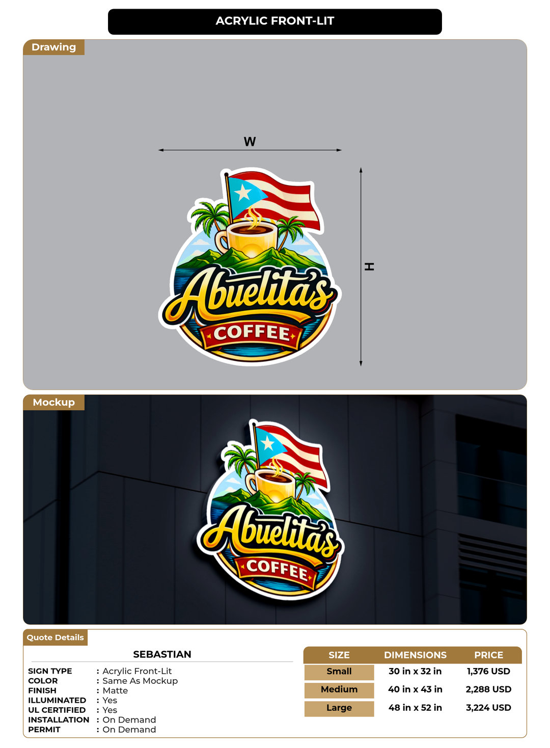 CUSTOM MOCKUP SIGN FOR Sebastian