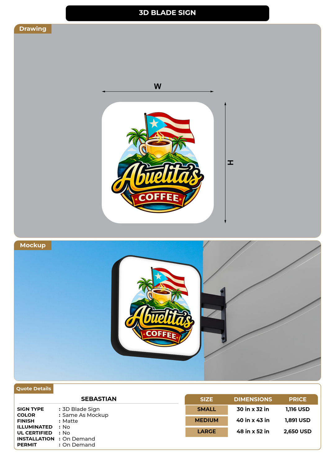 CUSTOM MOCKUP SIGN FOR Sebastian