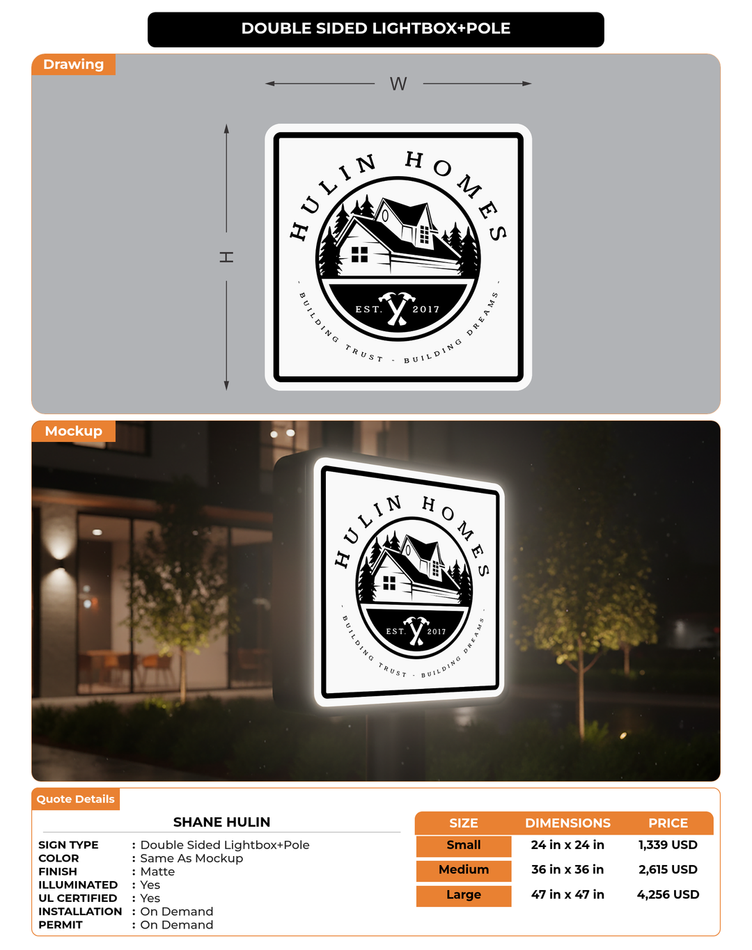CUSTOM MOCKUP SIGN FOR Shane Hulin