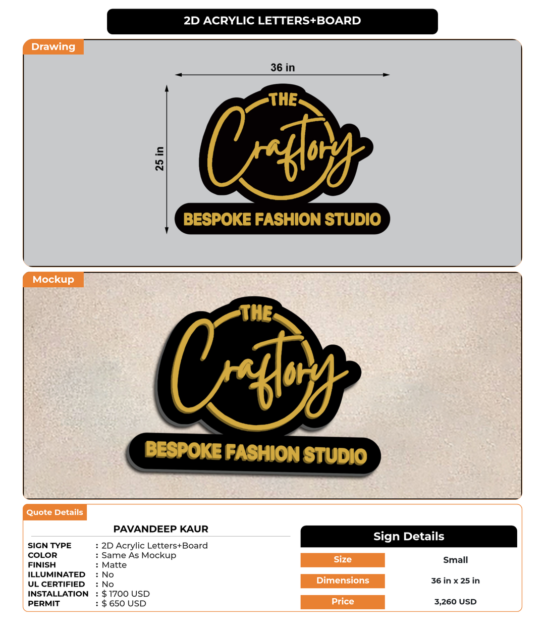 CUSTOM MOCKUP SIGN FOR Pavandeep kaur
