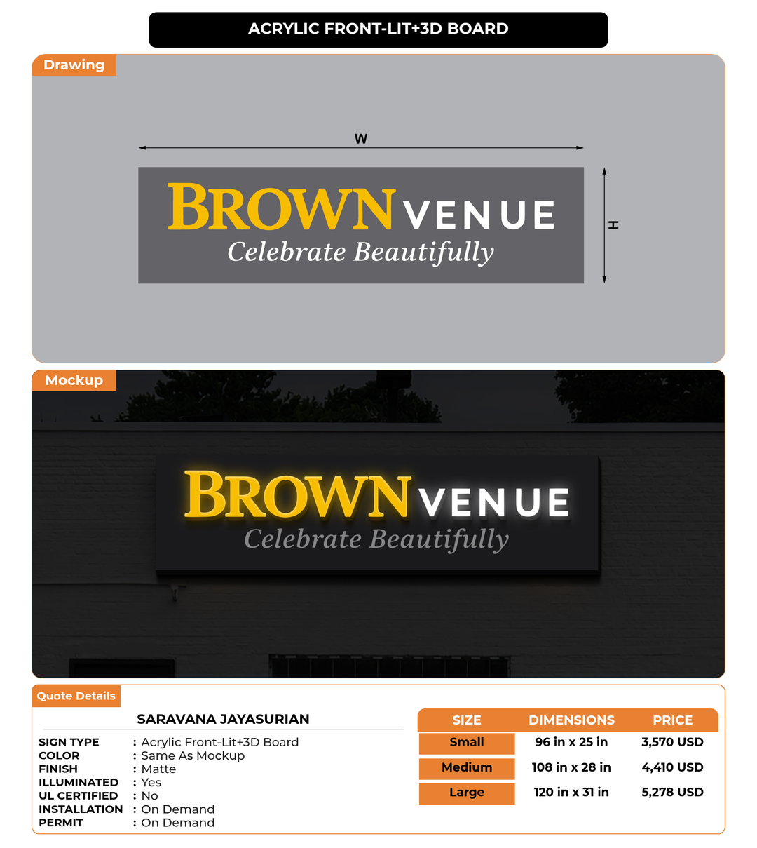 CUSTOM MOCKUP SIGN FOR Saravana Jayasurian