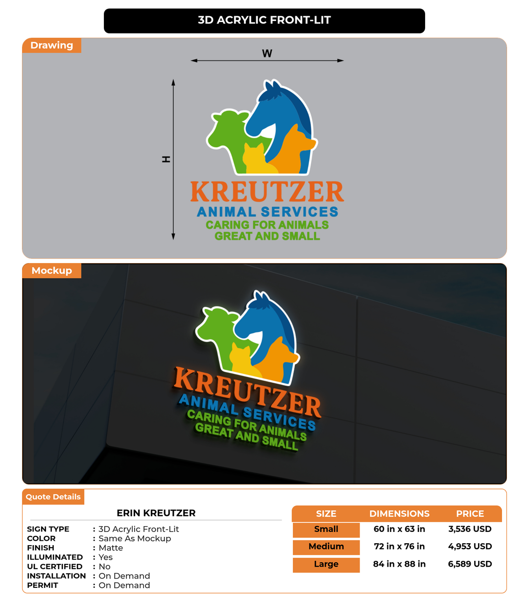 CUSTOM MOCKUP SIGN FOR Erin Kreutzer